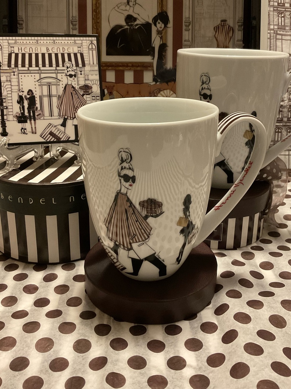 Henri Bendel Megan Hess Fashion Girl Coffee Mug - Fifth Avenue Collection